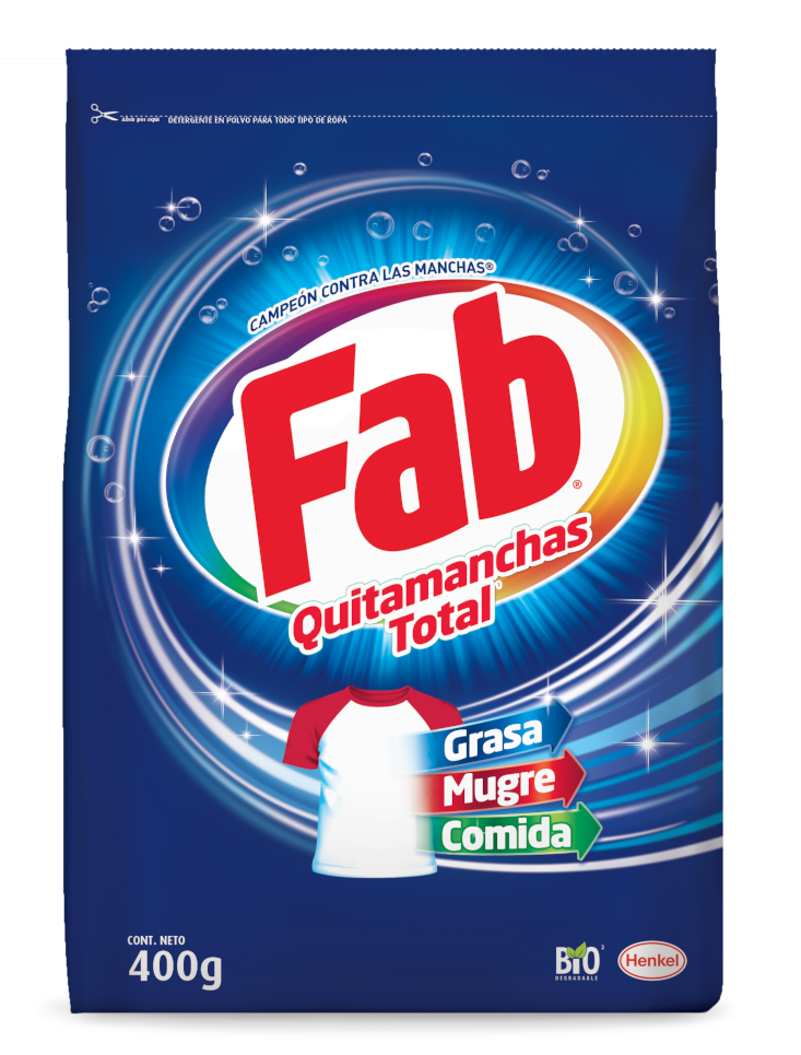 Detergente FAB  Funda 400 gr