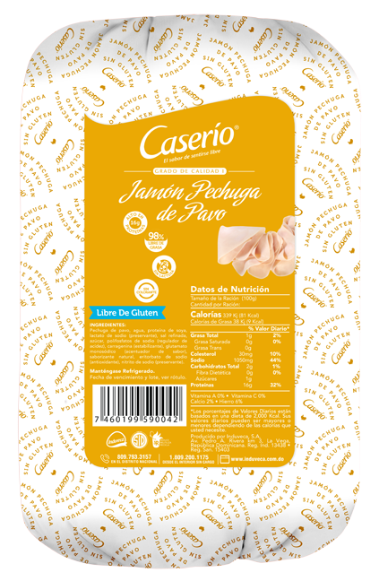 Jamón Pechuga de Pavo Caserío 2 Libra ofertas (copia)