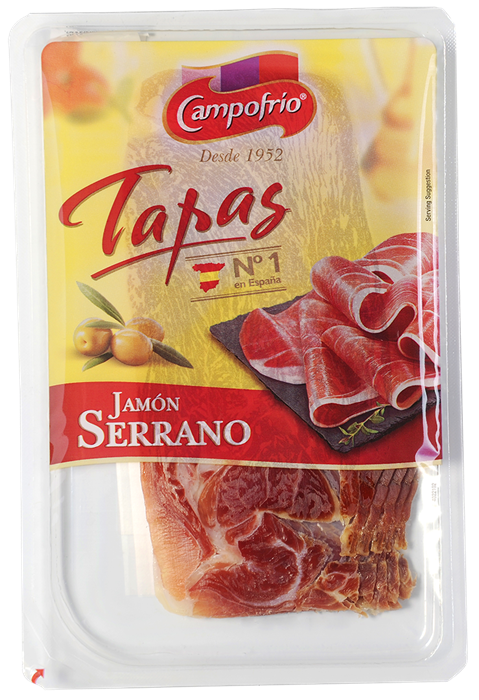 Jamón Serrano Campofrío en sobre 80 Gr