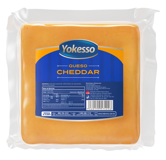 Queso Cheddar Importado Yokesso 1 LB