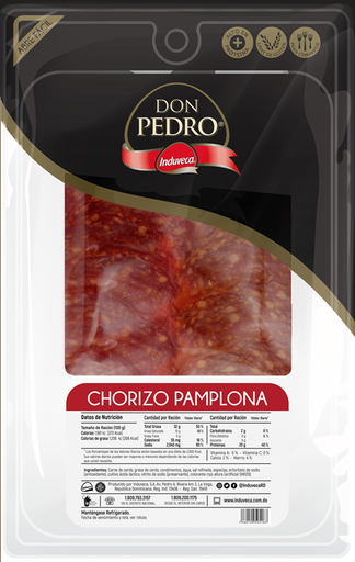 [10701150] Chorizo Pamplona Don Pedro en Sobre 4 oz
