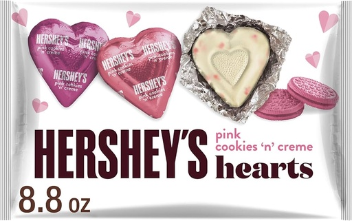 [10703798] Hershey's Pink hearts Cookies n Creme 249g