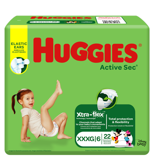 [10641103] Huggies Active Sec Mega Singlepack Paso 6 Paq. 21