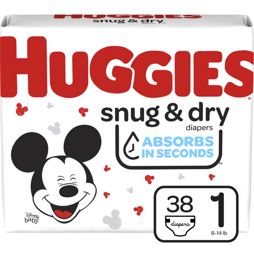 [10628021] Huggies Snug & Dry Paso 1 Paq. 38