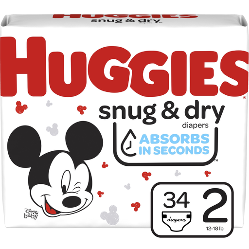 [10628023] Huggies Snug & Dry Paso 2 Paq. 34