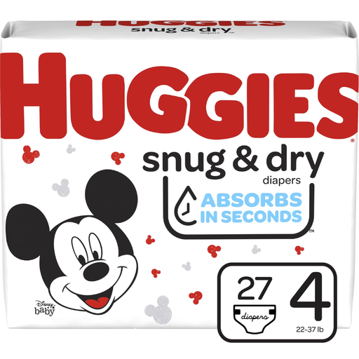 [10628027] Huggies Snug & Dry Paso 4 Paq. 27