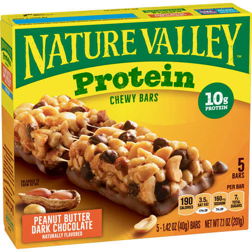NATURE VALLEY PROTEIN PB DARK CHOC 7.1Oz