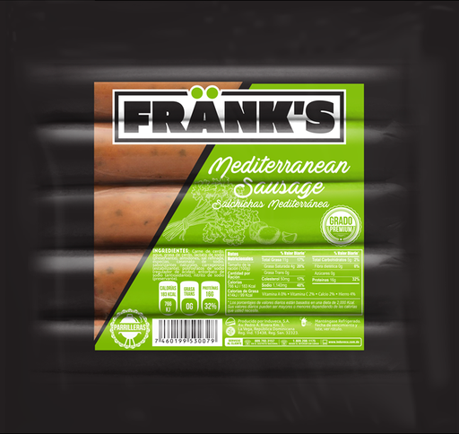 [10701132] Salchicha Frank's Mediterranea Paq.5