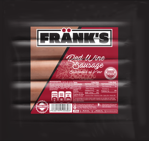 [10701134] Salchicha Frank's al Vino Paq.5