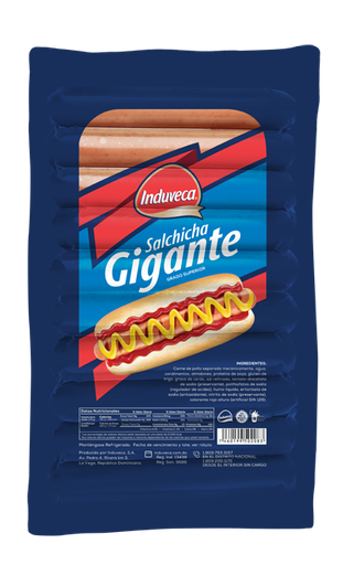 [10701092] Salchicha Induveca Hot-Dog Gigante Paq.36