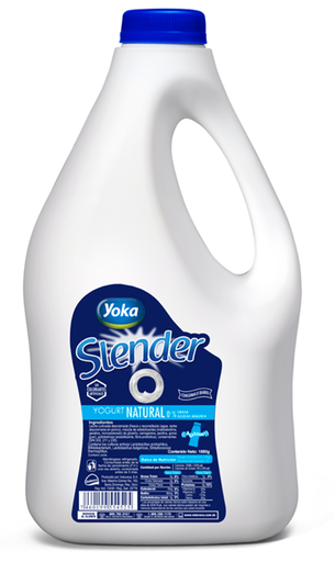 [10701026] Yoka Slender Bebible Sabor Natural Medio Galón